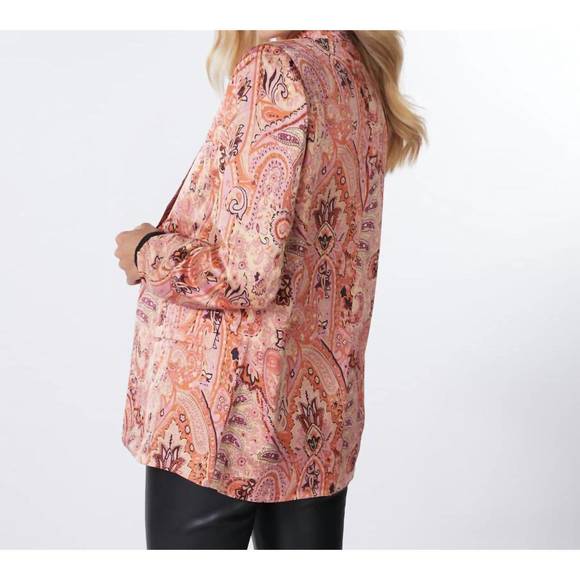 NEW ESQUALO expression print blazer in multicolor/paisley print - Picture 5 of 5